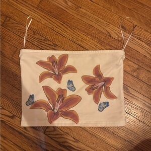 Edikted Floral Print Tube Top